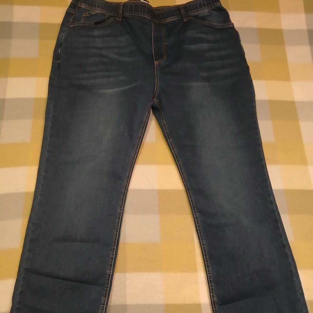 Pajama Jeans Womens Highrise Size XL Straight Leg